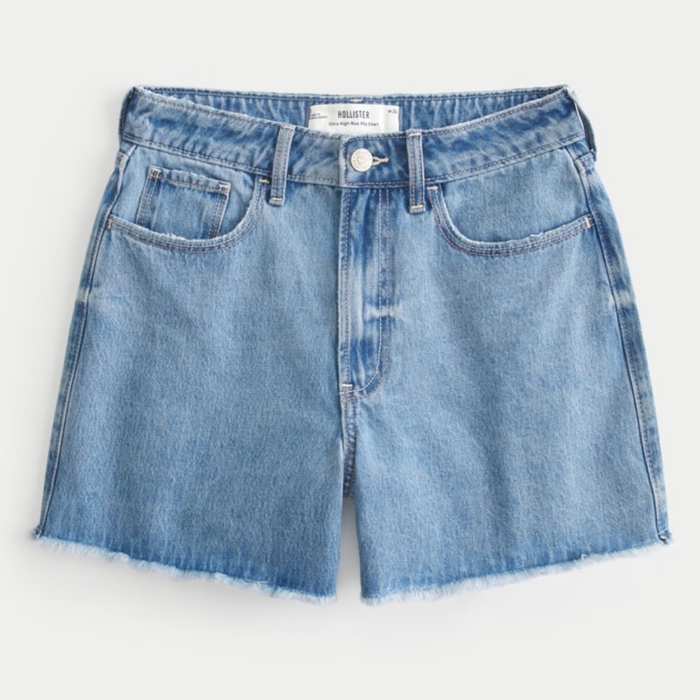 Hollister Light Blue Jean Shorts